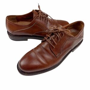 Johnson & Murphy Brown Leather Passport Derby Shoes Size 8.5